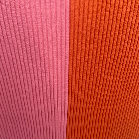 STAUD Pink and Orange Knit Women's Dress - Picture 4 of 4